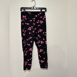 Pink Victoria’s Secret floral leggings size medium